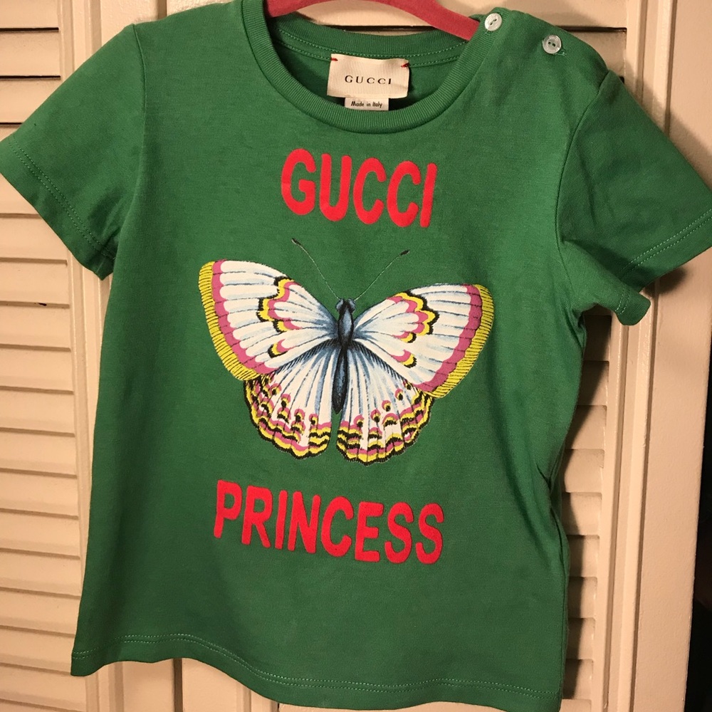 Gucci babygirl green butterfly top(only worn once)